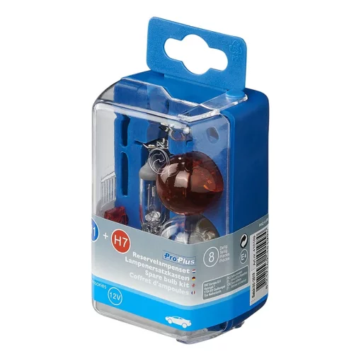 Reservelampenset H1+H7 8-delig