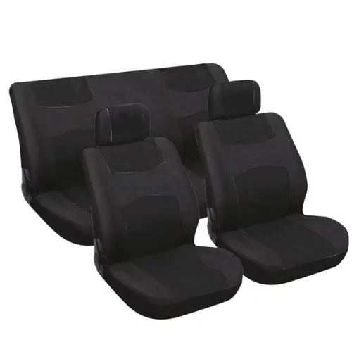 Stoelhoesset 6-delig zwart